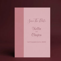 Blush Bar Minimalistische Moderne Save The Date