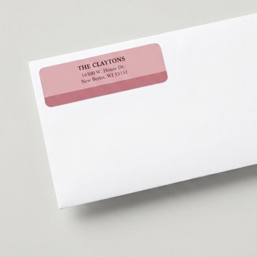 Blush Bar Return Address Labels