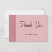Blush Bar Thank You Card (Voorkant)