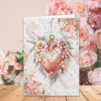 Blush Barok Bloem Sacred Heart Valentijnsdag