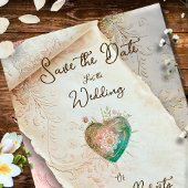 Blush Baroque Scroll and Sacred Heart  Kaart