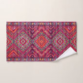 Blush Bazaar: Roze Marokkaanse erfgoed elegantie Bad Handdoek (Handdoek)