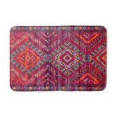 Blush Bazaar: Roze Marokkaanse erfgoed elegantie Badmat (Voorkant)