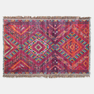 Blush Bazaar: Roze Marokkaanse erfgoed elegantie Deken