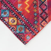 Blush Bazaar: Roze Marokkaanse erfgoed elegantie Fleece Deken (Hoek)