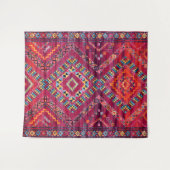 Blush Bazaar: Roze Marokkaanse erfgoed elegantie Wandkleed (Voorkant (horizontaal))
