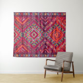 Blush Bazaar: Roze Marokkaanse erfgoed elegantie Wandkleed (In Situ (horizontaal))