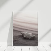 Blush Beach met Leaf Poster