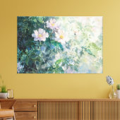*~* Blush Beach Rozen TV2 Stretched Canvas Print (Insitu (Woonkamer))