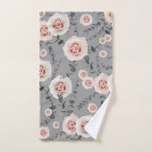 Blush Beauty Roos Eucalyptus Pattern #2 #floral Bad Handdoek (Handdoek)