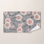 Blush Beauty Roos Eucalyptus Pattern #2 #floral Bad Handdoek (Handdoek)