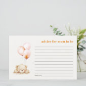 Blush Beer ballon advies voor moeder Baby shower (Staand voorkant)