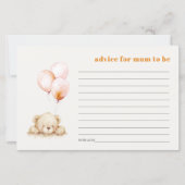 Blush Beer ballon advies voor moeder Baby shower (Voorkant)