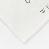 Blush Beer ballon Girly Monogram Baby Milestone Fleece Deken (Hoek)