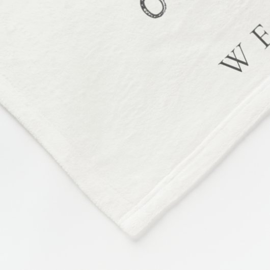 Blush Beer ballon Girly Monogram Baby Milestone Fleece Deken (Hoek)