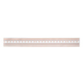 Blush Beige Boho Stripes Gold Foil Hearts Satijnen Lint (Voorkant)