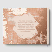 Blush Beige Folie Guestbook Beach Uniek gastenboek (Achterkant)