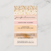 Blush Beige Weddenschap Bled Goods Cake Bakery Visitekaartje (Achterkant)