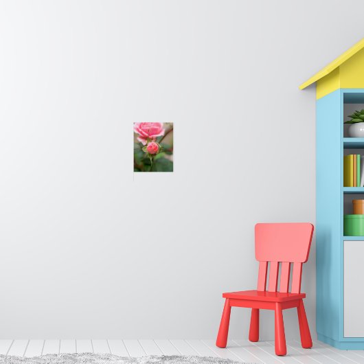 Blush Belofte: De Ontwikkelende Roos Poster (Kinderkamer 1)