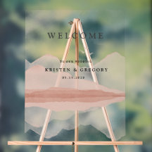 Blush Bergketen Landschap Bruiloft