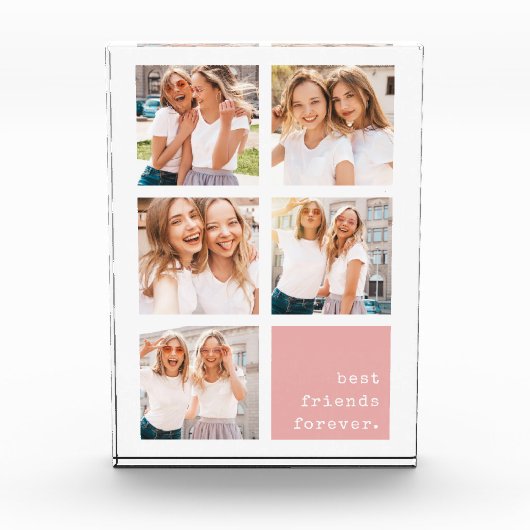 Blush | Best Friends Forever Collage Fotoblokken (Voorkant)