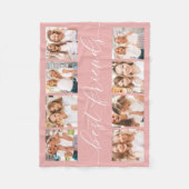 Blush | Beste vrienden Foto Collage Fleece Deken (Voorkant)