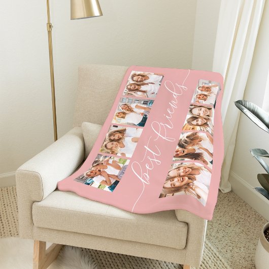 Blush | Beste vrienden Foto Collage Fleece Deken