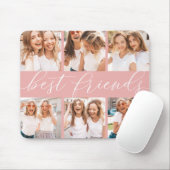 Blush | Beste vrienden Foto Collage Muismat (Met muis)