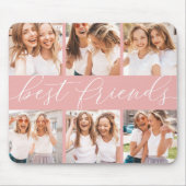 Blush | Beste vrienden Foto Collage Muismat (Voorkant)