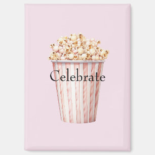 Blush Bioscoop Tijd Popcorn Magneet