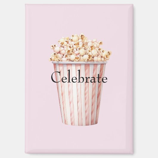 Blush Bioscoop Tijd Popcorn Magneet (Voorkant)