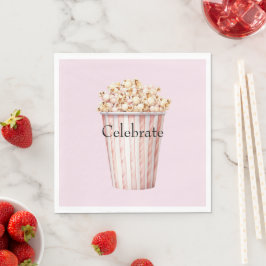 Blush Bioscoop Tijd Popcorn Servet
