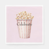 Blush Bioscoop Tijd Popcorn Servet (Voorkant)
