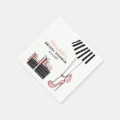 Blush Black Chic Vrijgezellenfeest Servet (Hoek)