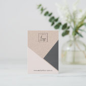 Blush Black Glitter Blank Jelewry Display Logo Visitekaartje (Staand voorkant)