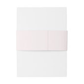 Blush & Black Mr. en Mrs Elegant Script Wedding Uitnodigingen Wikkel (Achterkant Voorbeeld)