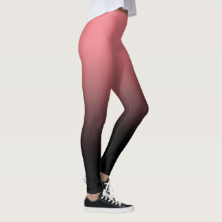 Blush Black Ombre-Leggings Leggings