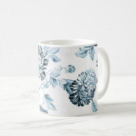 Blush Blauwgroen Blue & White Floral Toile No.2 Koffiemok