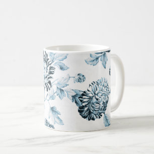 Blush Blauwgroen Blue & White  Floral Toile No.2 Koffiemok