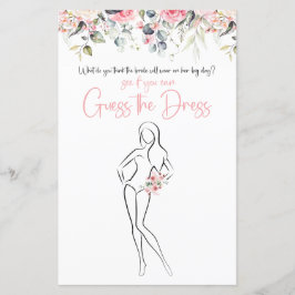 Blush Bloem | Raad De Jurk Spelkaart