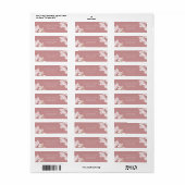 Blush Bloemblaadjes Bruiloft Retouradres Etiket (Full Sheet)