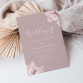 Blush Bloemblaadjes Prachtige bruiloft uitnodiging