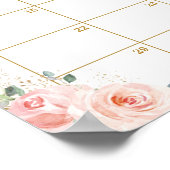 Blush Bloemen Bos Aangenomen Baby Aankomst Spel Poster (Hoek)