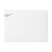 Blush Bloemen Bruiloft Wraparound Adreslabel (Voorkant)