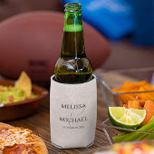 Blush Bloemen Elegante Kalligrafie Eenvoudige Ampe Blikjeskoeler