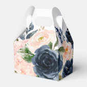 Blush Bloemen Favor Dozen Stoffig Blauw Favorieten Bedankdoosjes (Achterkant)