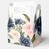 Blush Bloemen Favor Dozen Stoffig Blauw Favorieten Bedankdoosjes (Geopend)