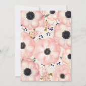 Blush Bloemen Frame Bruids Shower Kaart (Achterkant)