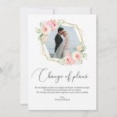 Blush bloemen geometrische verandering van plannen kaart (Voorkant)