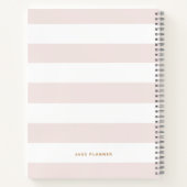 Blush Bloemen Gouden Folie Letter S Monogram Notitieboek (Achterkant)